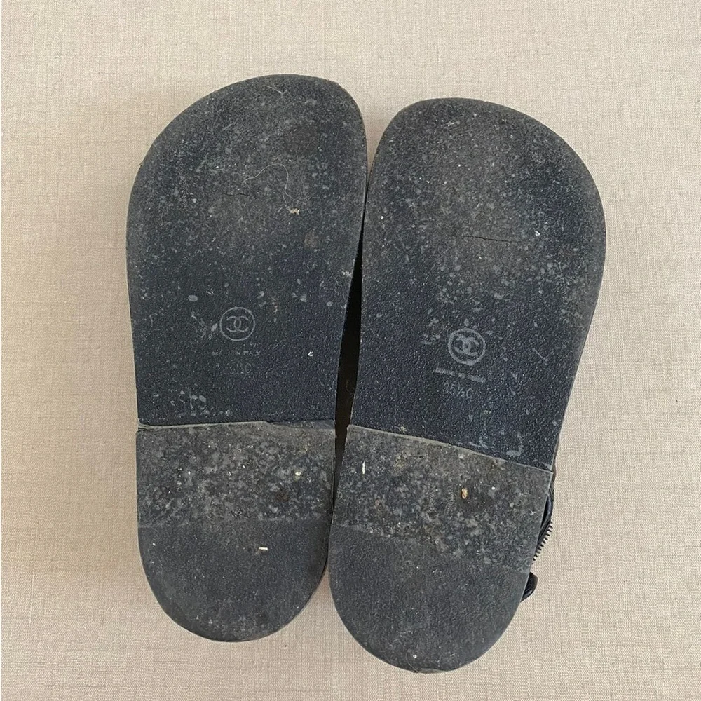 ** SOLD ** CHANEL CC DAD SANDALS - Picture 12 of 13